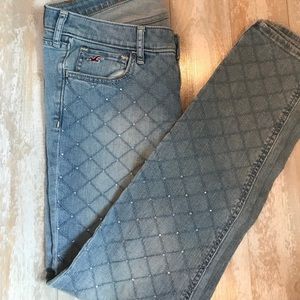Hollister embellished skinny jeans 7R